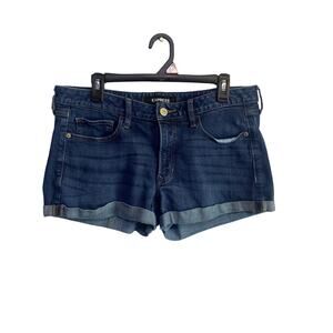 Women's Size 10 Denim Shorts Express Stretch + Shortie Relaxed Low Rise